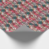 Schattige vrolijk kerstfeest – feestelijk cadeaupapier (Hoek)