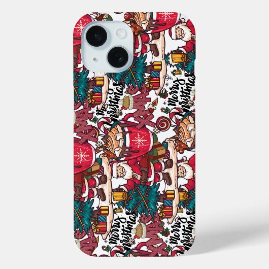 Schattige vrolijk kerstfeest – feestelijk Case-Mate iPhone case (Achterkant)