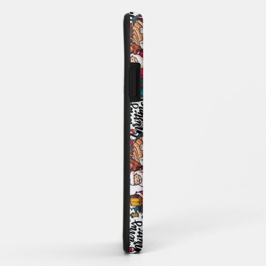 Schattige vrolijk kerstfeest – feestelijk Case-Mate iPhone case (Achterkant/rechts)