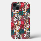 Schattige vrolijk kerstfeest – feestelijk Case-Mate iPhone case (Achterkant)