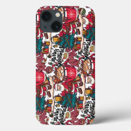 Schattige vrolijk kerstfeest – feestelijk Case-Mate iPhone case