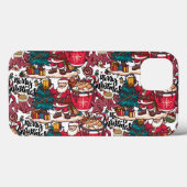 Schattige vrolijk kerstfeest – feestelijk Case-Mate iPhone case (Achterkant (horizontaal))
