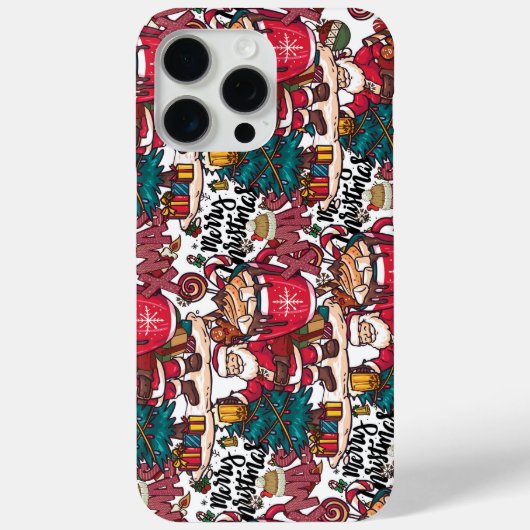 Schattige vrolijk kerstfeest – feestelijk Case-Mate iPhone case (Achterkant)