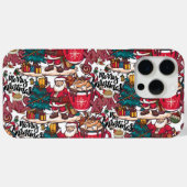Schattige vrolijk kerstfeest – feestelijk Case-Mate iPhone case (Achterkant (horizontaal))