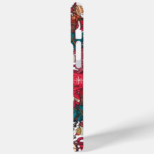 Schattige vrolijk kerstfeest – feestelijk Case-Mate iPhone case (Achterkant / Links)