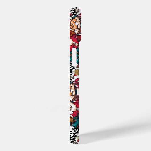 Schattige vrolijk kerstfeest – feestelijk Case-Mate iPhone case (Achterkant / Rechts)