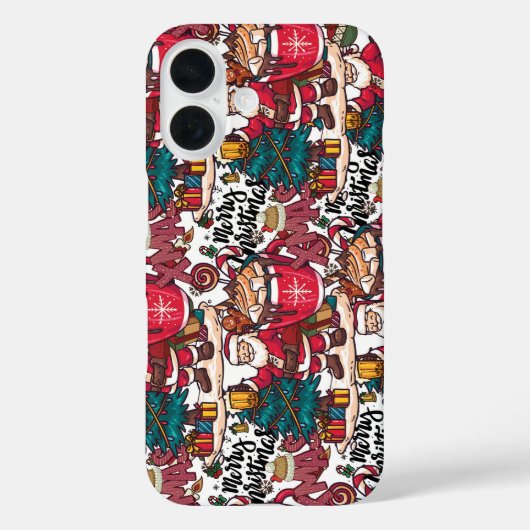 Schattige vrolijk kerstfeest – feestelijk Case-Mate iPhone case (Achterkant)