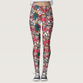 Schattige vrolijk kerstfeest – feestelijk leggings (Voorkant)