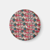 Schattige vrolijk kerstfeest – feestelijk magneet (Voorkant)