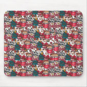 Schattige vrolijk kerstfeest – feestelijk muismat (Voorkant)