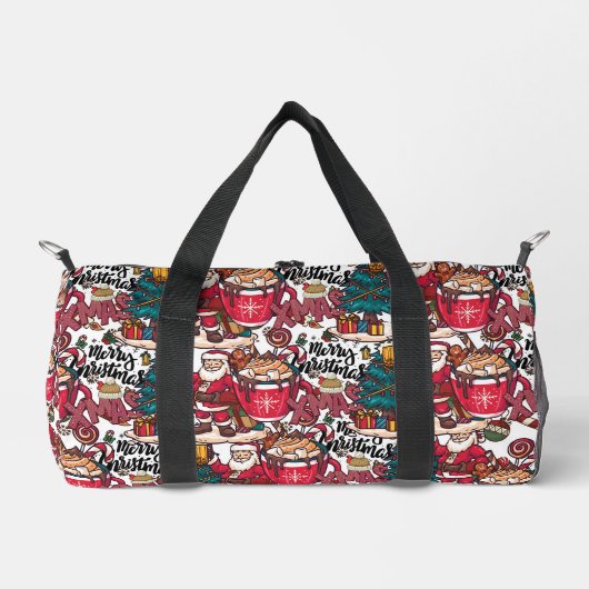 Schattige vrolijk kerstfeest – feestelijk plunjezak (Voorkant)