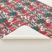 Schattige vrolijk kerstfeest – feestelijk sherpa deken (3/4)