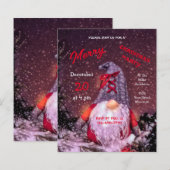 Schattige vrolijk kerstfeest grillige kabouter bud (Voorkant / Achterkant)