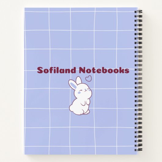 Schattige vrolijk meisje ✨💜💗 notitieboek (Achterkant)