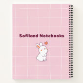 Schattige vrolijk meisje 💗✨ notitieboek (Achterkant)