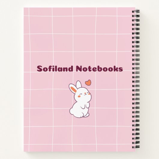 Schattige vrolijk meisje 💗✨ notitieboek (Achterkant)