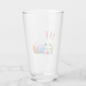 Schattige, vrolijk paashaas glas (Achterkant)