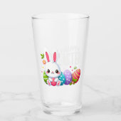 Schattige, vrolijk paashaas glas (Voorkant)