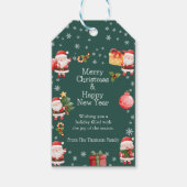 Schattige vrolijk rood sinterklaasgeschenk Label Cadeaulabel (Voorkant)