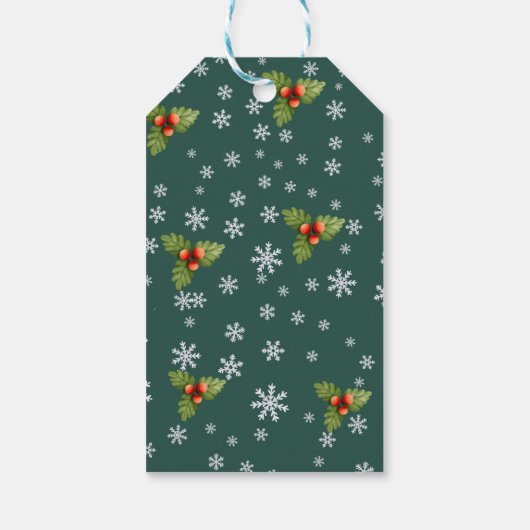 Schattige vrolijk rood sinterklaasgeschenk Label Cadeaulabel (Achterkant)