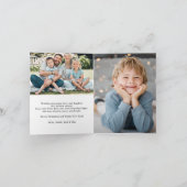 Schattige vrolijke alles inclusieve 2 foto feestdagen kaart (Binnen)