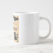 , schattige vrolijke Halloween vleermuis, spook, p Grote Koffiekop (Rechts)