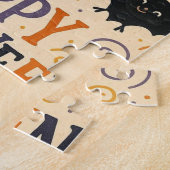 , schattige vrolijke Halloween vleermuis, spook, p Legpuzzel (Zijkant)