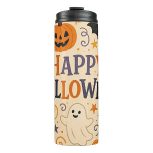 , schattige vrolijke Halloween vleermuis, spook, p Thermosbeker
