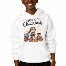 "Schattige vrolijke kerst-cartoontrui voor jongens