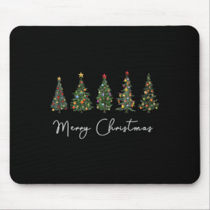 Schattige vrolijke kerstboom leuk vrouwen bijpasse muismat