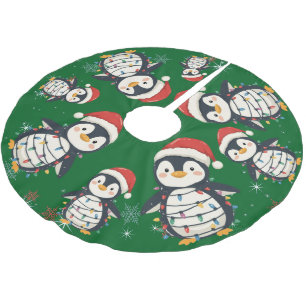 Schattige vrolijke pinguïn Kerstboom dierentuin sa Rok