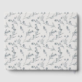 Schattige vrolijke rozen bloemige theepot bruidsdo gastenboek (Achterkant)