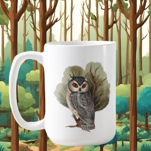 schattige vrouw voegt tekst toe koffiemok