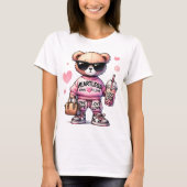 Schattige Vrouwen Beer T-shirt (Voorkant)