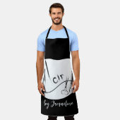 Schattige Vrouwen Haar Styling Schort (Gedragen)