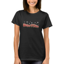 Schattige Vrouwen Kerst T-shirt Sexy Sugarplums