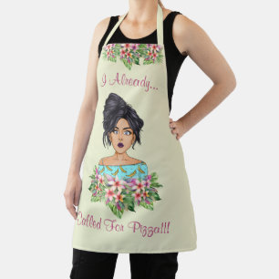 Schattige Vrouwen Medium All Over Print Schort