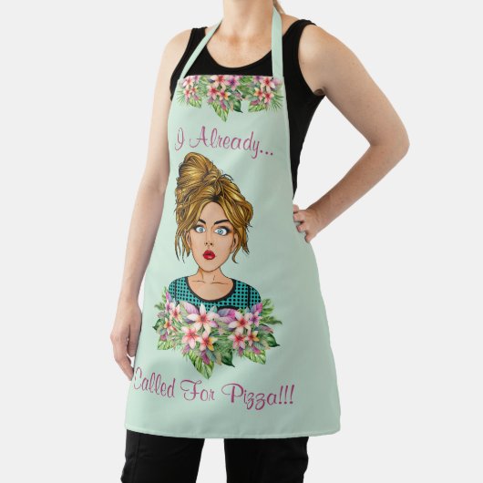 Schattige Vrouwen Medium All Over Print Schort (Insitu)