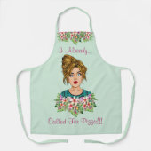 Schattige Vrouwen Medium All Over Print Schort (Voorkant)