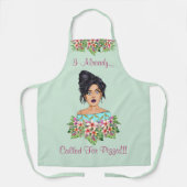 Schattige Vrouwen Medium All Over Print Schort (Voorkant)