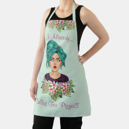 Schattige Vrouwen Medium All Over Print Schort