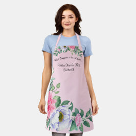 Schattige Vrouwen Medium All Over Print Schort
