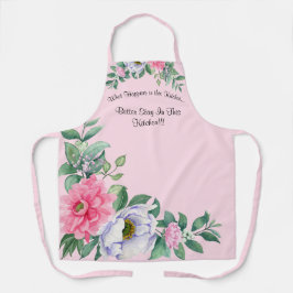 Schattige Vrouwen Medium All Over Print Schort