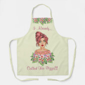 Schattige Vrouwen Medium All Over Print Schort (Voorkant)