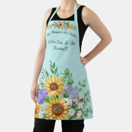 Schattige Vrouwen Medium All Over Print Schort