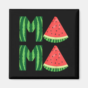 Schattige vrouwen watermeloen mama vintage zomer f magneet