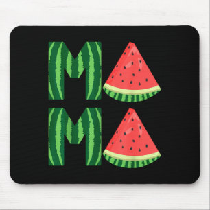 Schattige vrouwen watermeloen mama vintage zomer f muismat