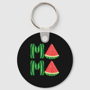 Schattige vrouwen watermeloen mama vintage zomer f sleutelhanger