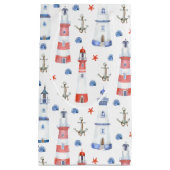 schattige vuurtoren strandpartij klein cadeauzakje (Voorkant)