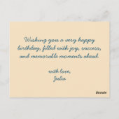 Schattige vuurwerk geïnspireerd patroon - Verjaard Briefkaart (Achterkant)